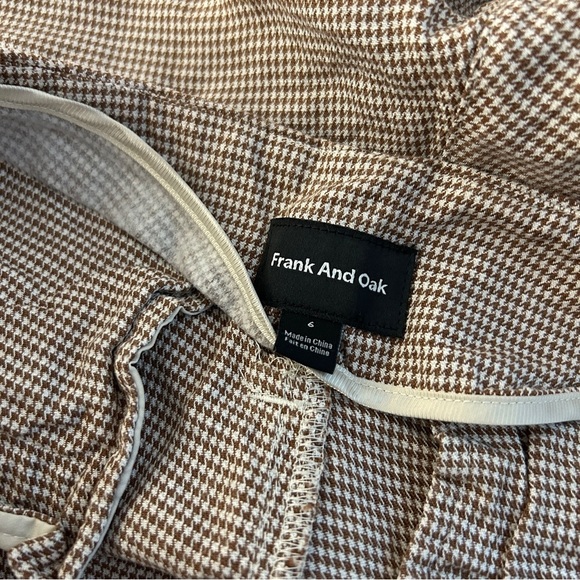 Frank & Oak High Waist Houndstooth Shorts 6 - Picture 4 of 9